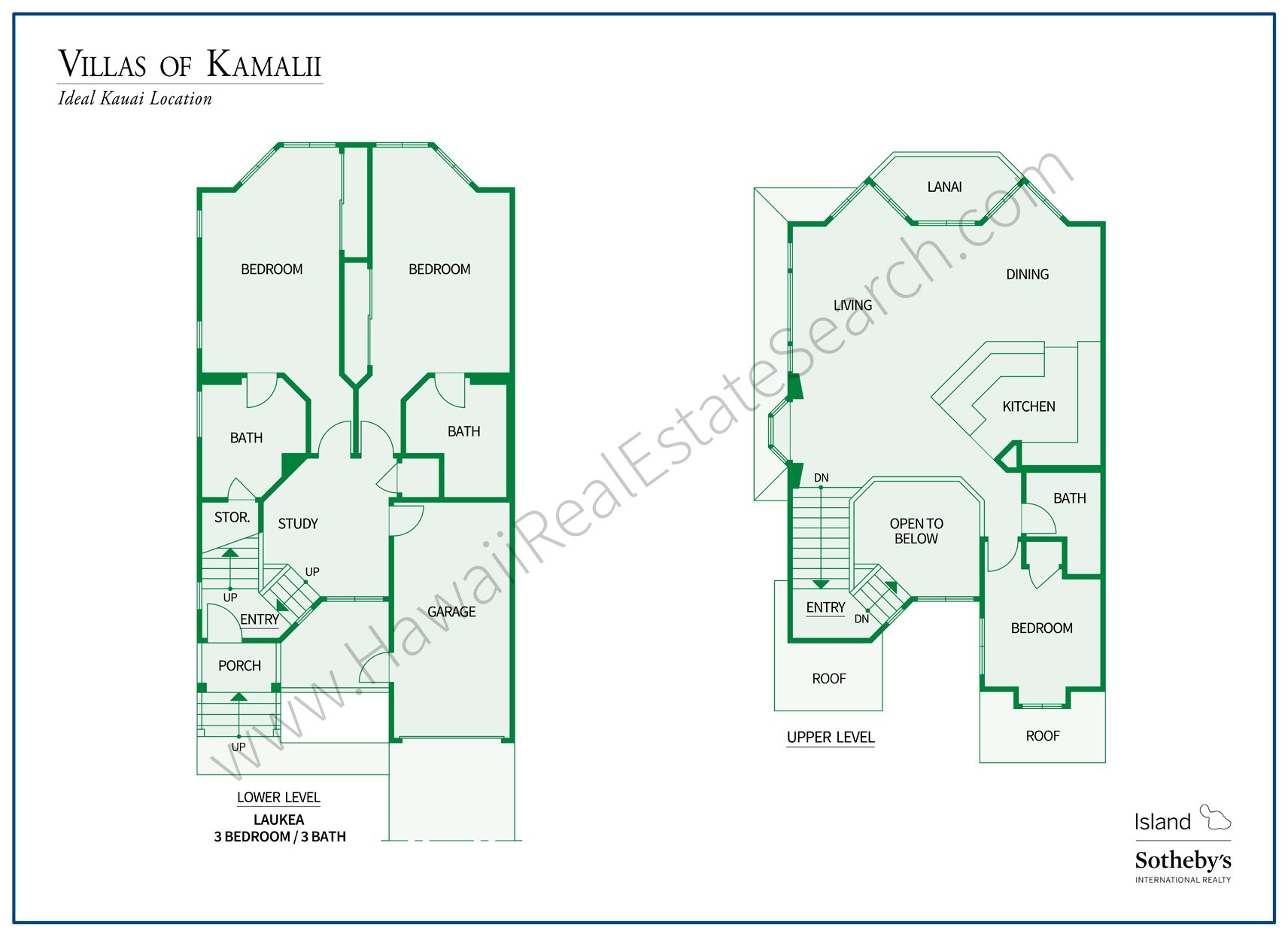 Villas of Kamalii Floor Plan